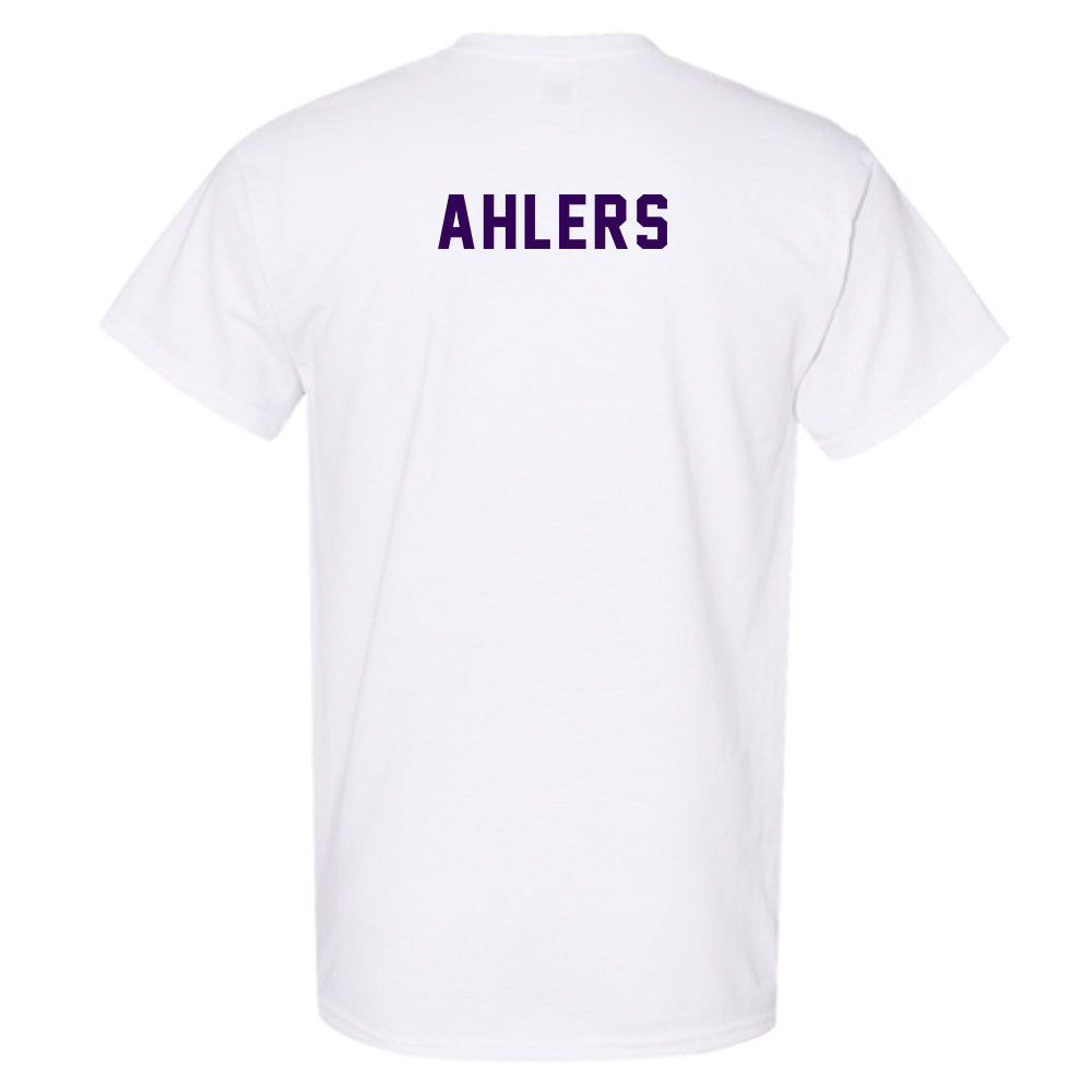 Kansas State - NCAA Women's Rowing : Regan Ahlers - Wildcat hand sign T-Shirt-1