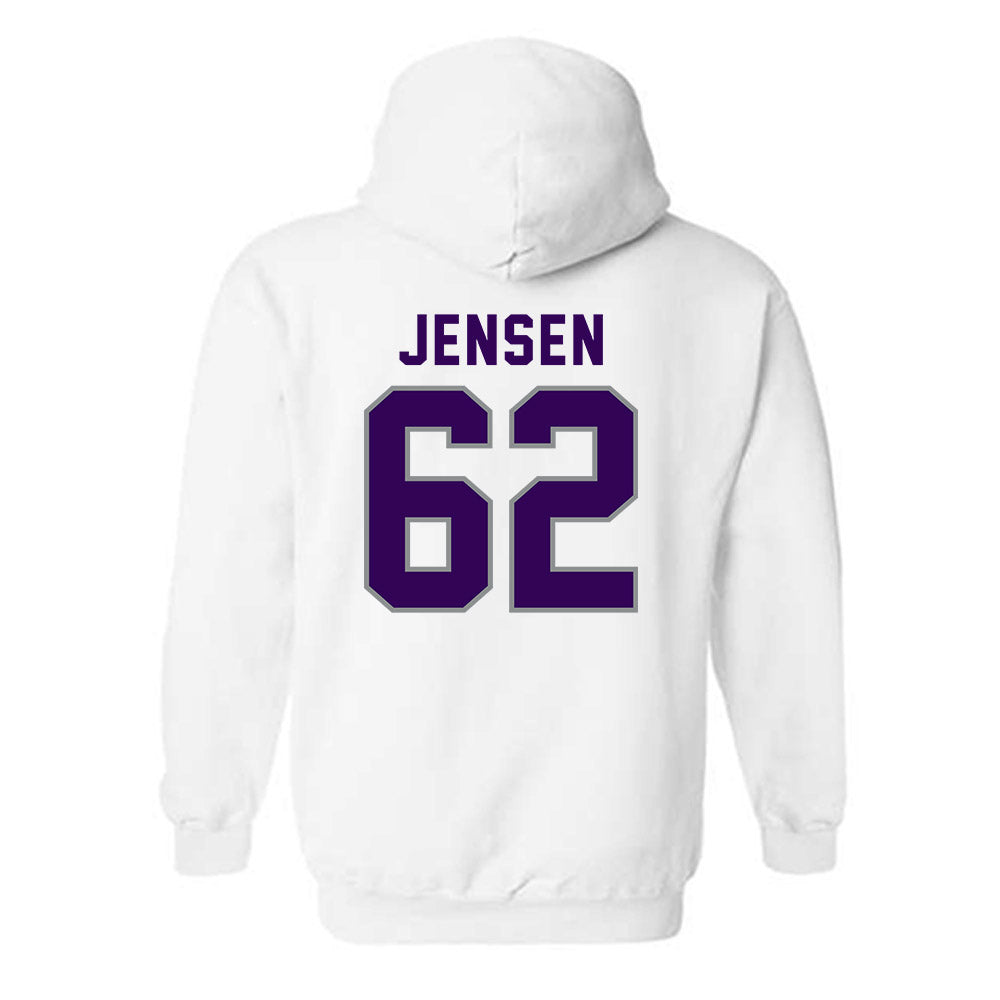 Kansas State - NCAA Football : Jordan Jensen - Wildcat hand sign Hooded Sweatshirt-1