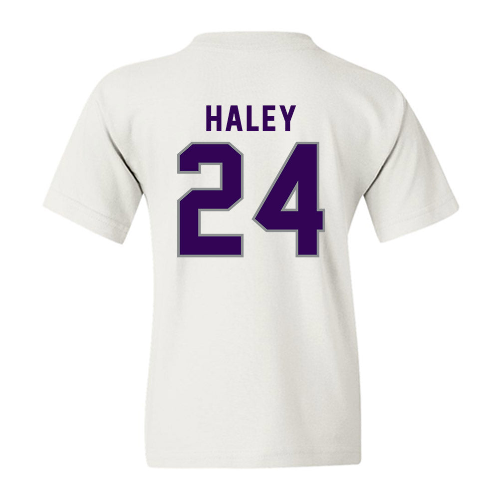 Kansas State - NCAA Baseball : Austin Haley - Wildcat hand sign Youth T-Shirt-1