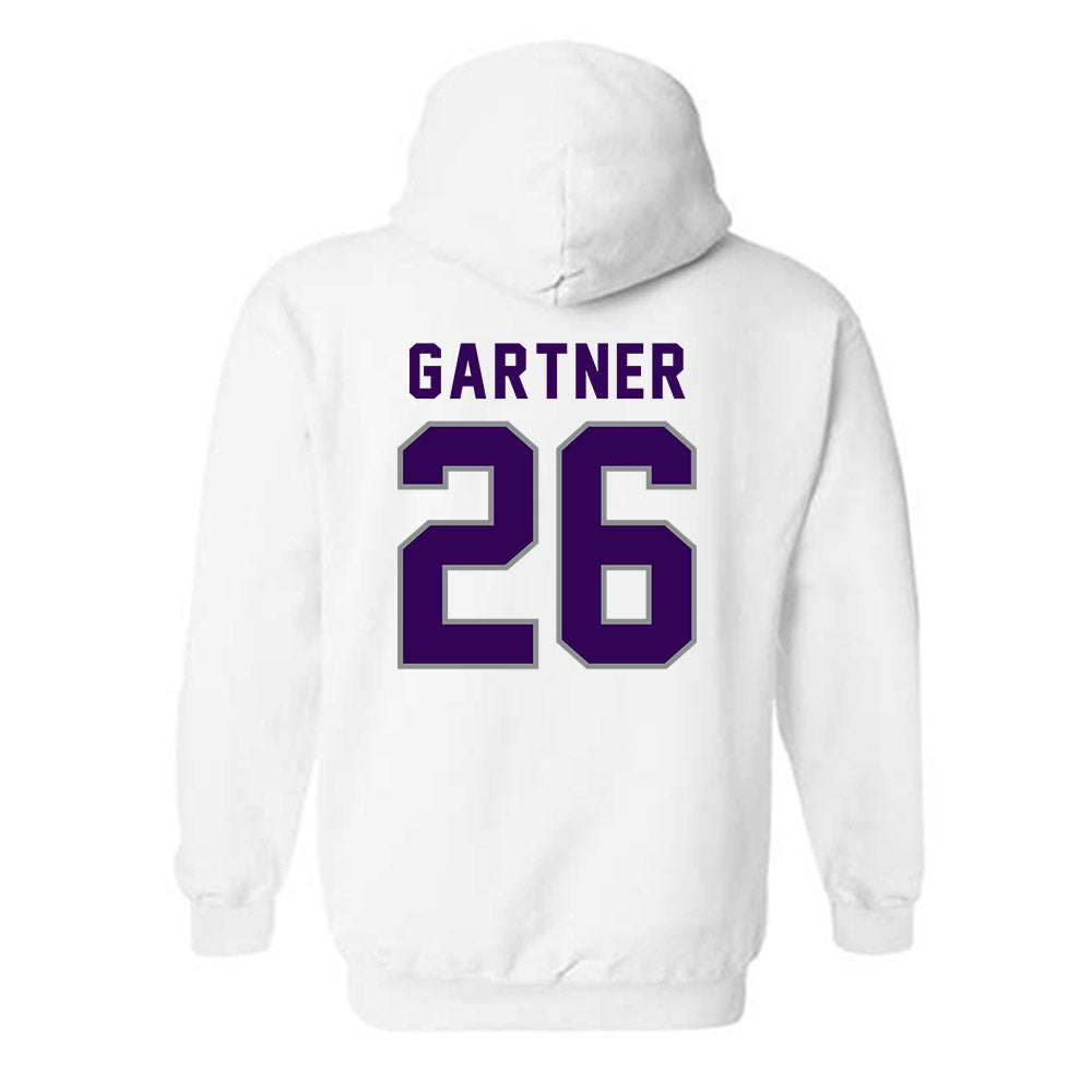 Kansas State - NCAA Baseball : Noah Gartner - Wildcat hand sign Hooded Sweatshirt-1