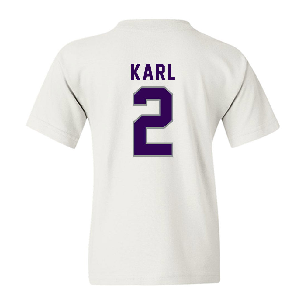 Kansas State - NCAA Baseball : Cadyn Karl - Wildcat hand sign Youth T-Shirt-1