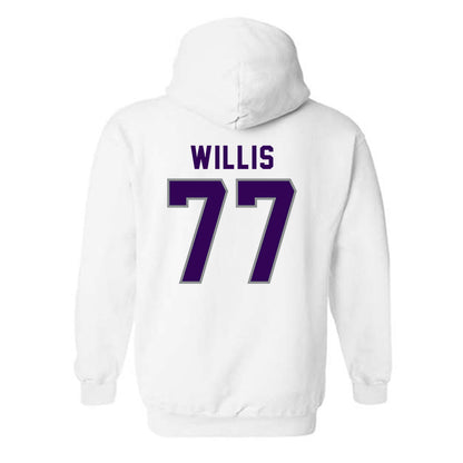 Kansas State - NCAA Baseball : Carver Willis - Wildcat hand sign Hooded Sweatshirt-1
