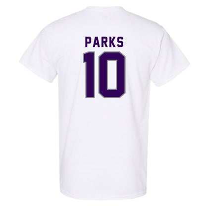 Kansas State - NCAA Women's Basketball : mikayla parks - Wildcat hand sign T-Shirt-1