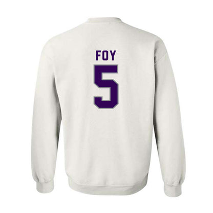 Kansas State - NCAA Women's Basketball : Aniya' Foy - Wildcat hand sign Crewneck Sweatshirt-1