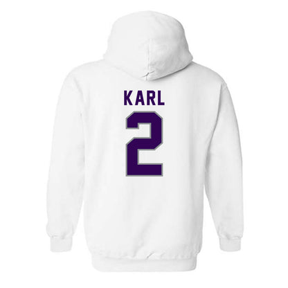 Kansas State - NCAA Baseball : Cadyn Karl - Wildcat hand sign Hooded Sweatshirt-1