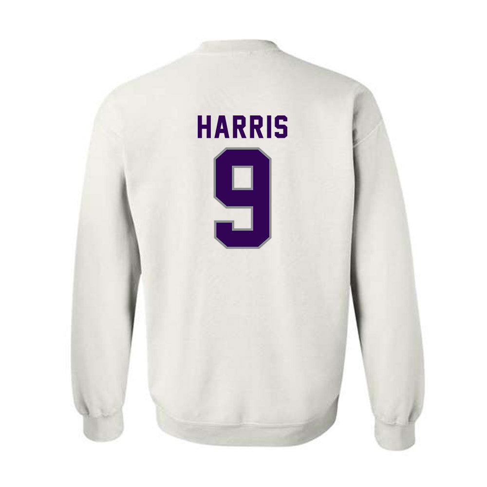 Kansas State - NCAA Football : Jay Harris - Wildcat hand sign Crewneck Sweatshirt-1
