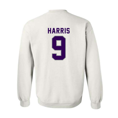 Kansas State - NCAA Football : Jay Harris - Wildcat hand sign Crewneck Sweatshirt-1