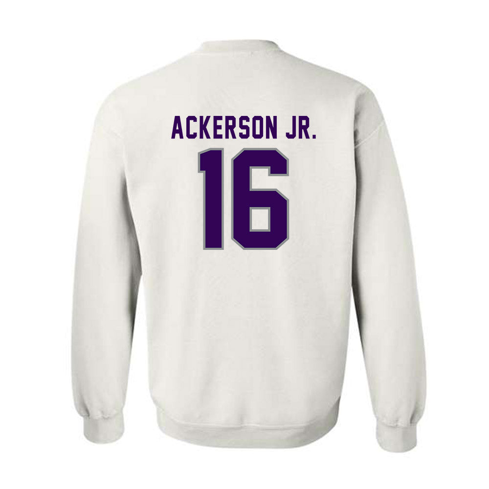 Kansas State - NCAA Football : Dj Ackerson Jr. - Wildcat hand sign Crewneck Sweatshirt-1