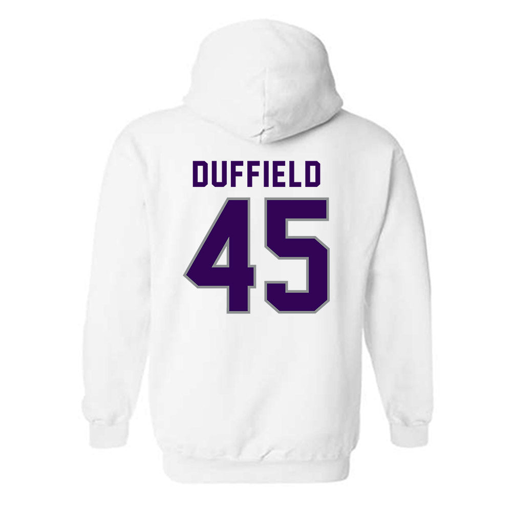 Kansas State - NCAA Football : Jaxson Duffield - Wildcat hand sign Hooded Sweatshirt-1