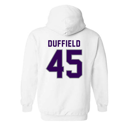 Kansas State - NCAA Football : Jaxson Duffield - Wildcat hand sign Hooded Sweatshirt-1