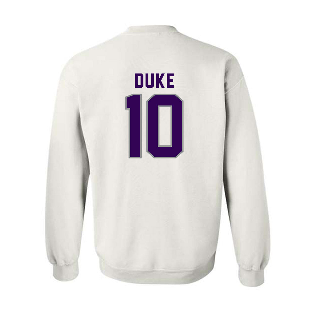 Kansas State - NCAA Baseball : Tanner Duke - Wildcat hand sign Crewneck Sweatshirt-1