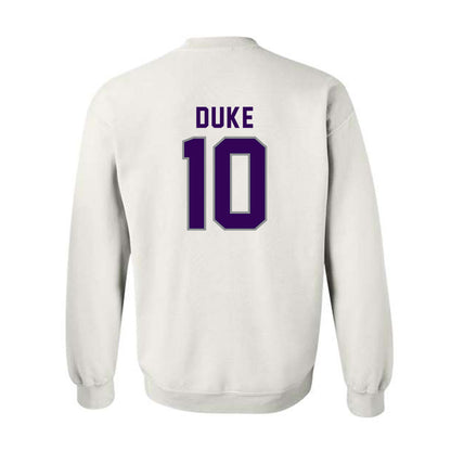 Kansas State - NCAA Baseball : Tanner Duke - Wildcat hand sign Crewneck Sweatshirt-1