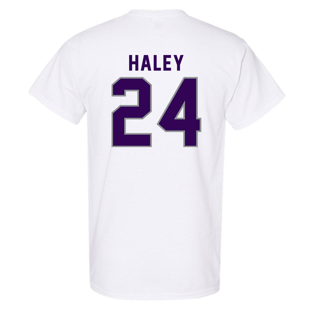 Kansas State - NCAA Baseball : Austin Haley - Wildcat hand sign T-Shirt-1