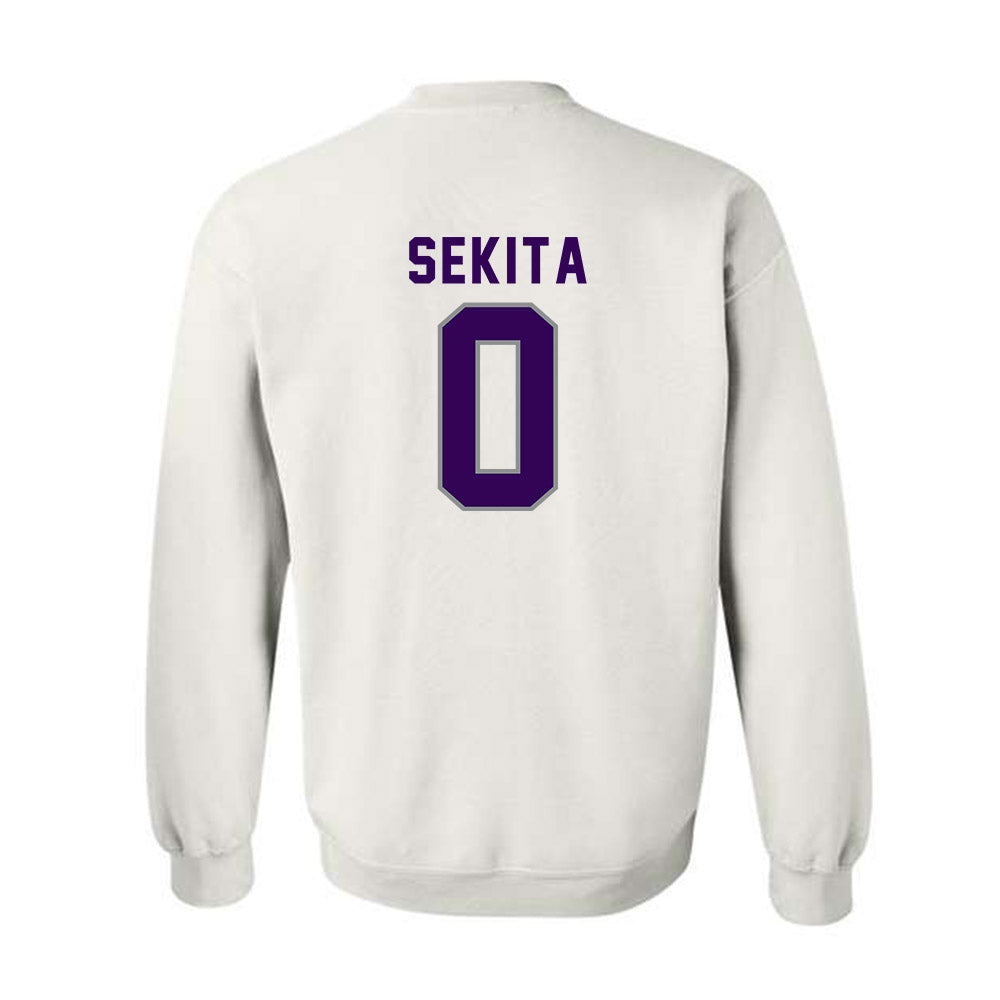 Kansas State - NCAA Women's Volleyball : Fuka Sekita - Wildcat hand sign Crewneck Sweatshirt-1