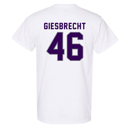 Kansas State - NCAA Baseball : Ethan Giesbrecht - Wildcat hand sign T-Shirt-1
