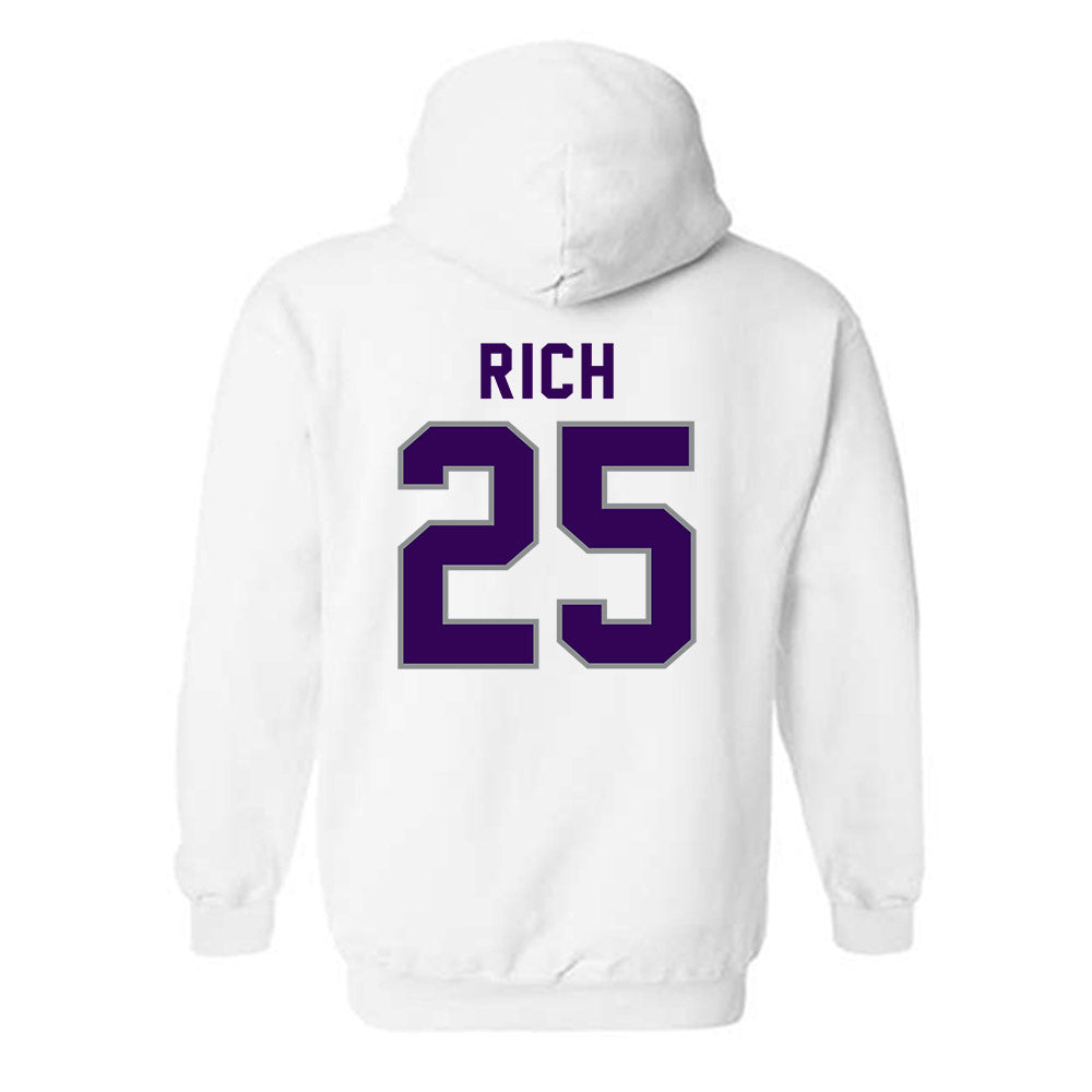 Kansas State - NCAA Football : Zashon Rich - Wildcat hand sign Hooded Sweatshirt-1
