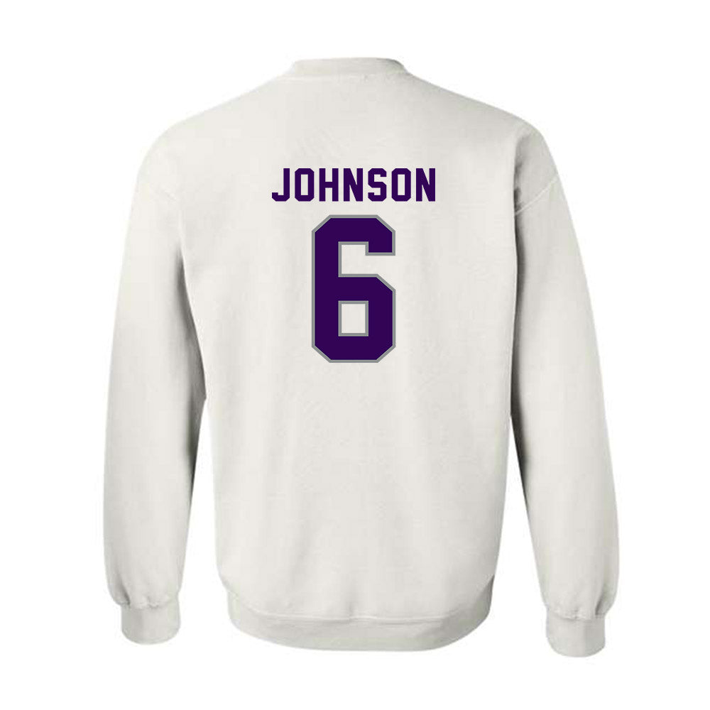 Kansas State - NCAA Men's Basketball : Marcus Johnson - Wildcat hand sign Crewneck Sweatshirt-1
