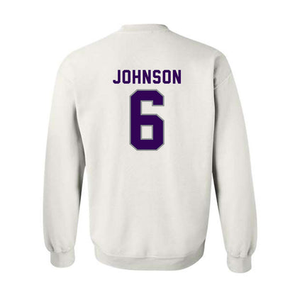 Kansas State - NCAA Men's Basketball : Marcus Johnson - Wildcat hand sign Crewneck Sweatshirt-1