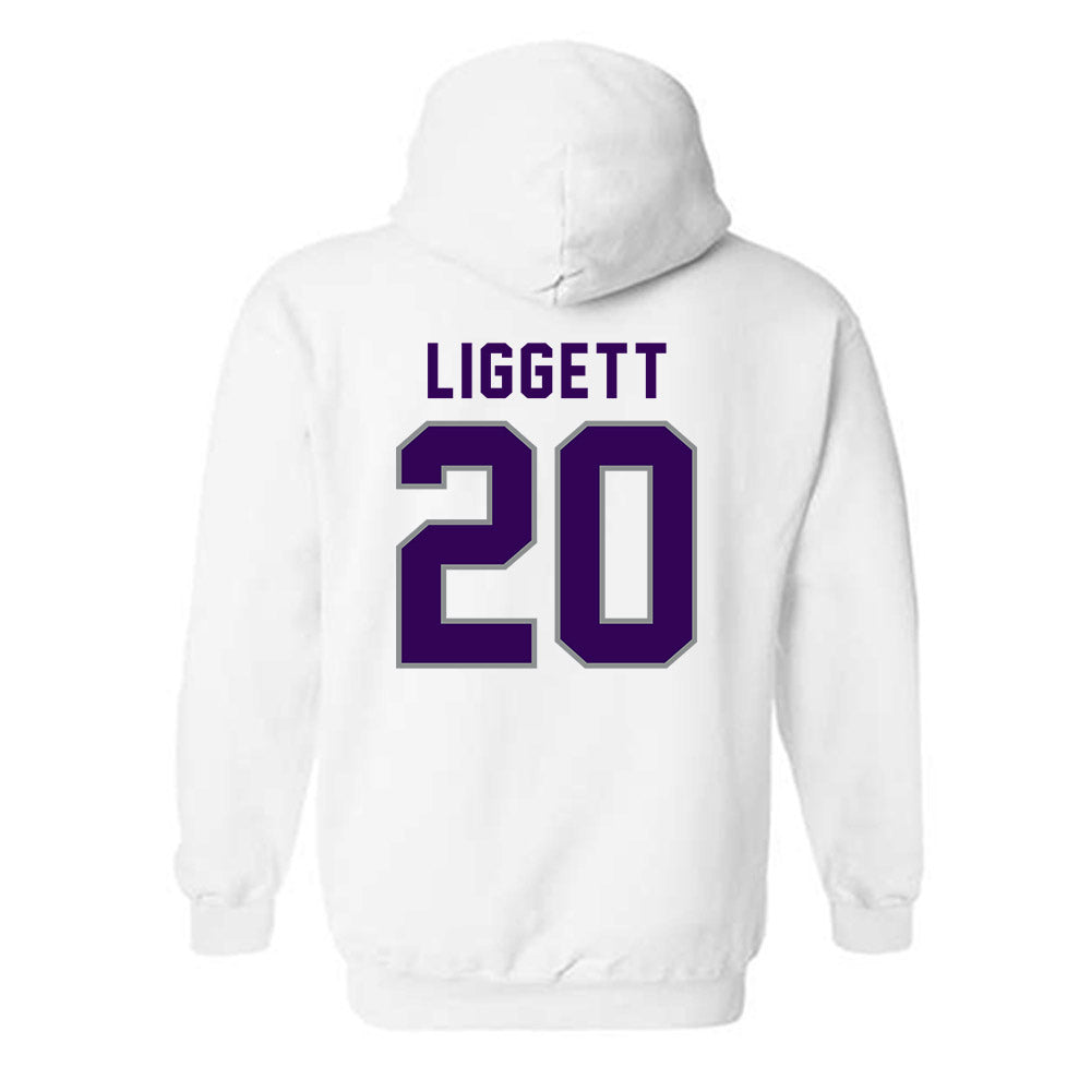 Kansas State - NCAA Baseball : Carson Liggett - Wildcat hand sign Hooded Sweatshirt-1