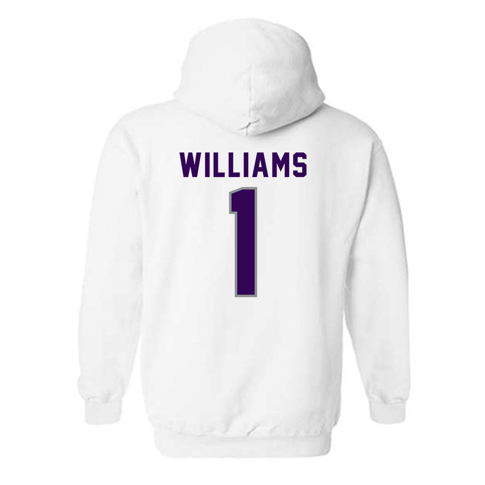 Kansas State - NCAA Football : Izaiah Williams - Wildcat hand sign Hooded Sweatshirt-1