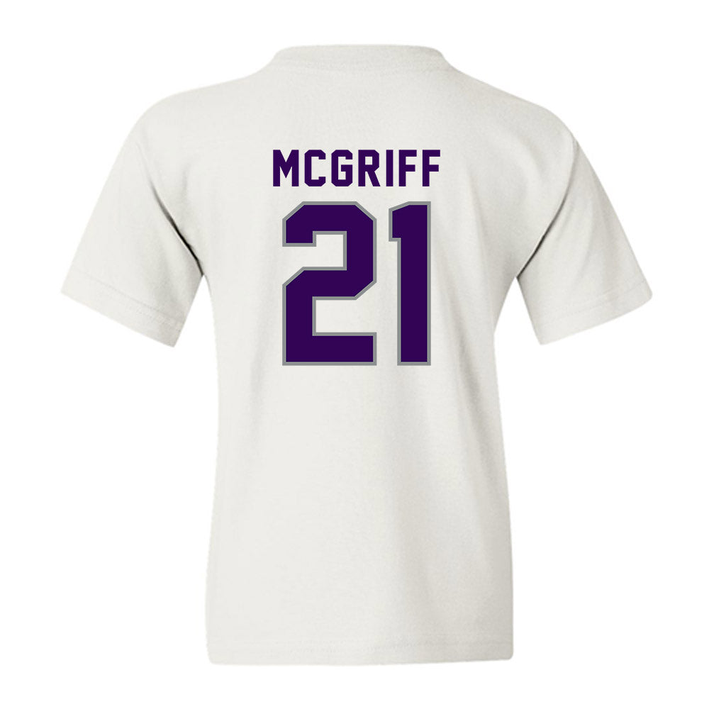 Kansas State - NCAA Men's Basketball : Khamari McGriff - Wildcat hand sign Youth T-Shirt-1