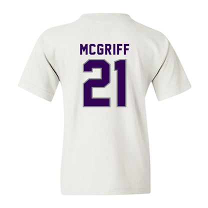 Kansas State - NCAA Men's Basketball : Khamari McGriff - Wildcat hand sign Youth T-Shirt-1