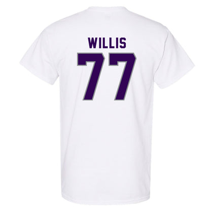 Kansas State - NCAA Baseball : Carver Willis - Wildcat hand sign T-Shirt-1