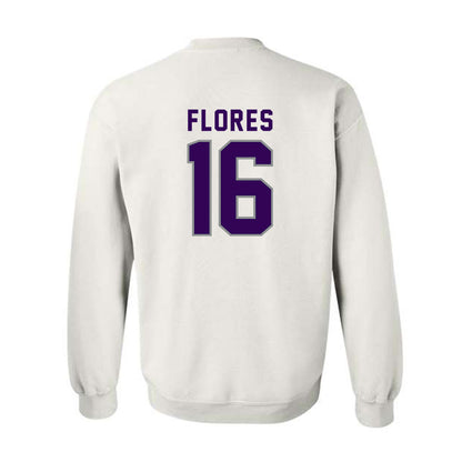 Kansas State - NCAA Baseball : Matthew Flores - Wildcat hand sign Crewneck Sweatshirt-1