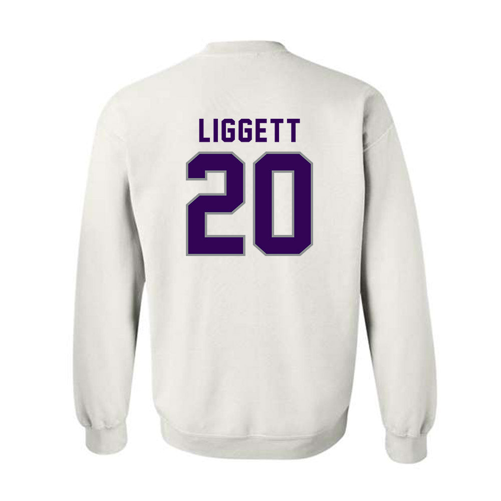 Kansas State - NCAA Baseball : Carson Liggett - Wildcat hand sign Crewneck Sweatshirt-1