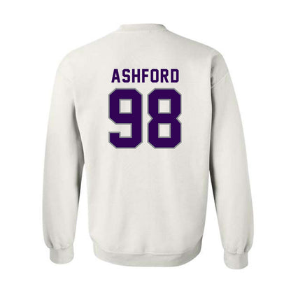 Kansas State - NCAA Football : Tucker Ashford - Wildcat hand sign Crewneck Sweatshirt-1