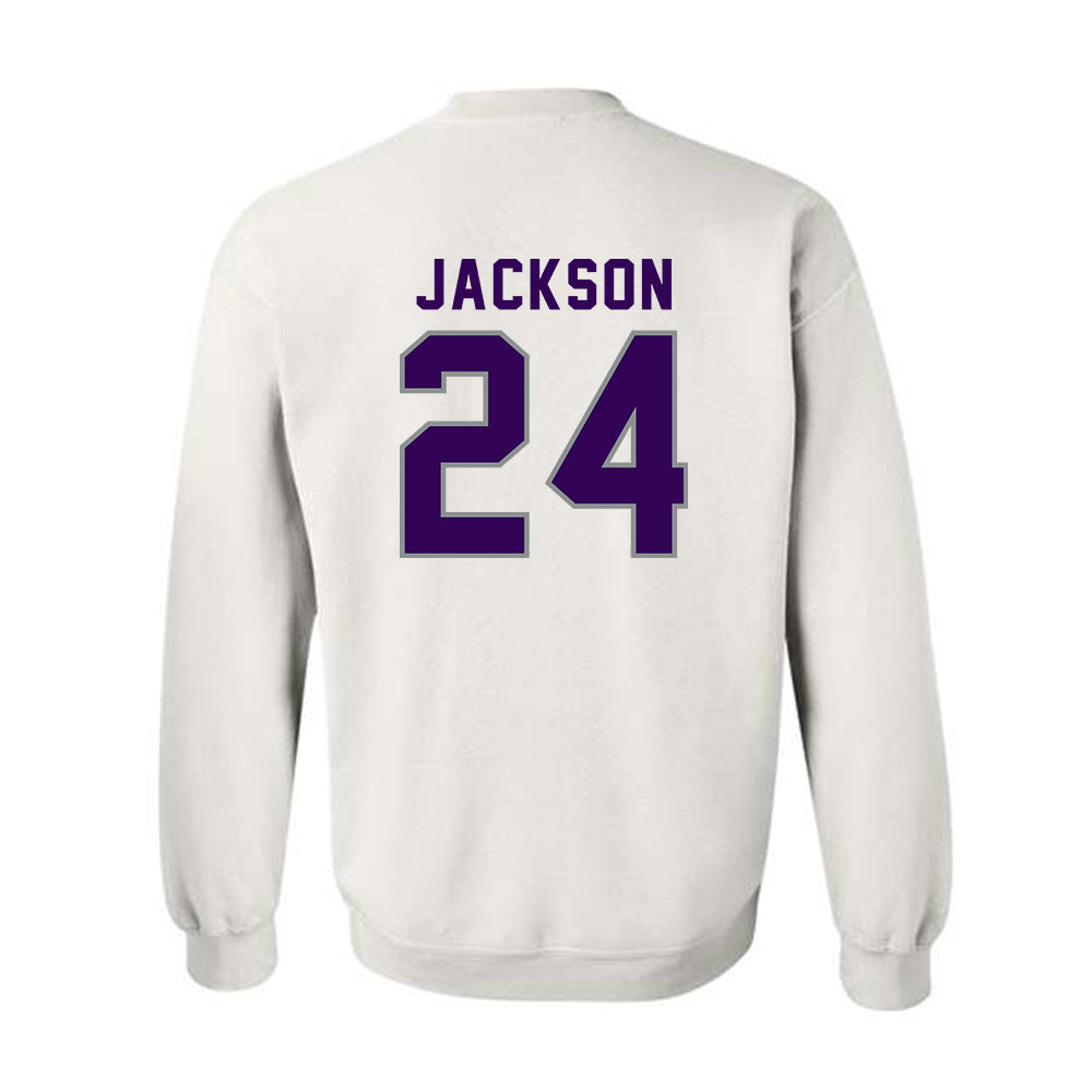 Kansas State - NCAA Football : Martel Jackson - Wildcat hand sign Crewneck Sweatshirt-1