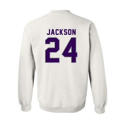 Kansas State - NCAA Football : Martel Jackson - Wildcat hand sign Crewneck Sweatshirt-1