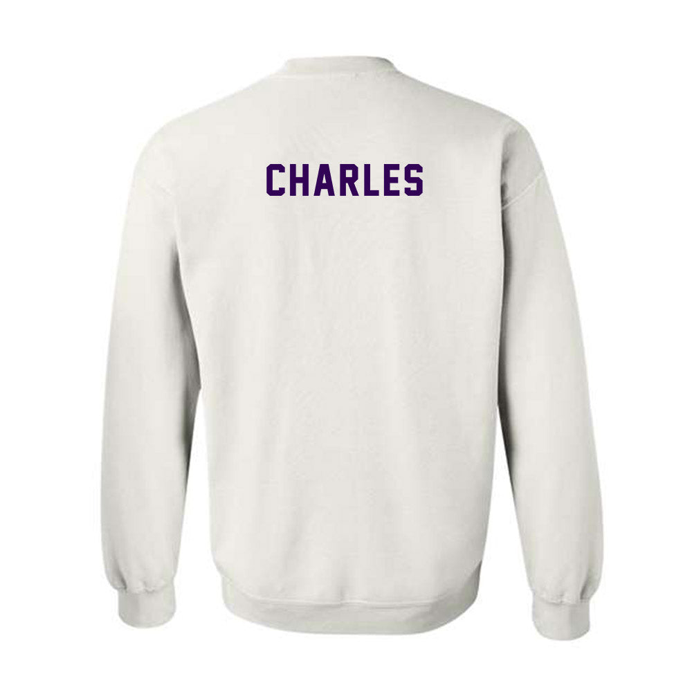 Kansas State - NCAA Men's Track & Field : Dorian Charles - Wildcat hand sign Crewneck Sweatshirt-1