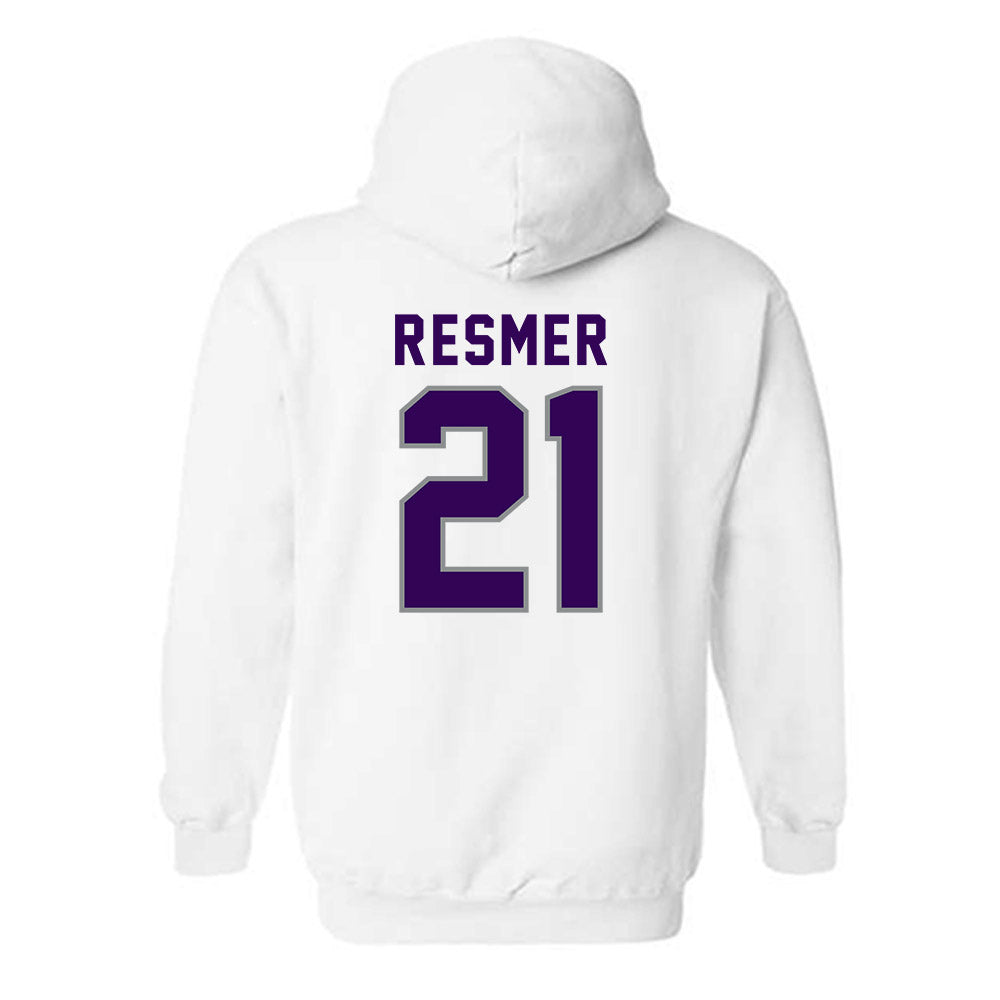 Kansas State - NCAA Women's Volleyball : Reese Resmer - Wildcat hand sign Hooded Sweatshirt-1
