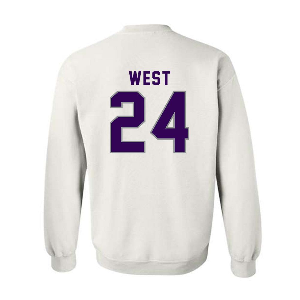 Kansas State - NCAA Football : Tanner West - Wildcat hand sign Crewneck Sweatshirt-1