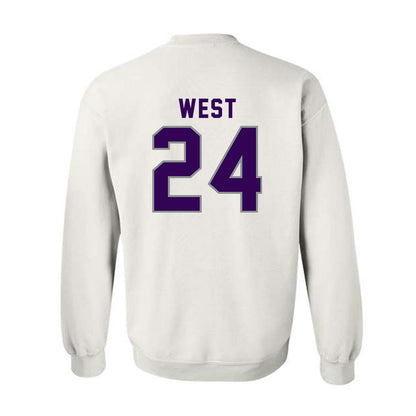 Kansas State - NCAA Football : Tanner West - Wildcat hand sign Crewneck Sweatshirt-1