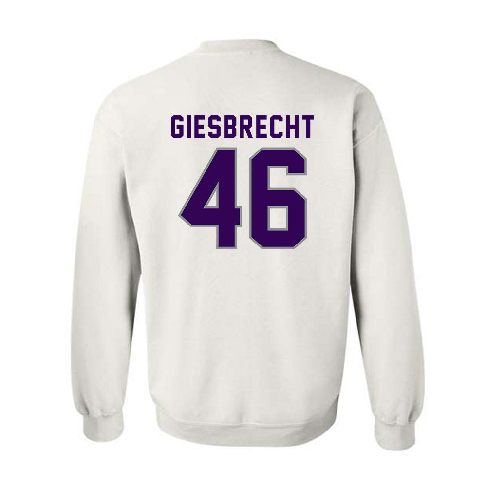 Kansas State - NCAA Baseball : Ethan Giesbrecht - Wildcat hand sign Crewneck Sweatshirt-1