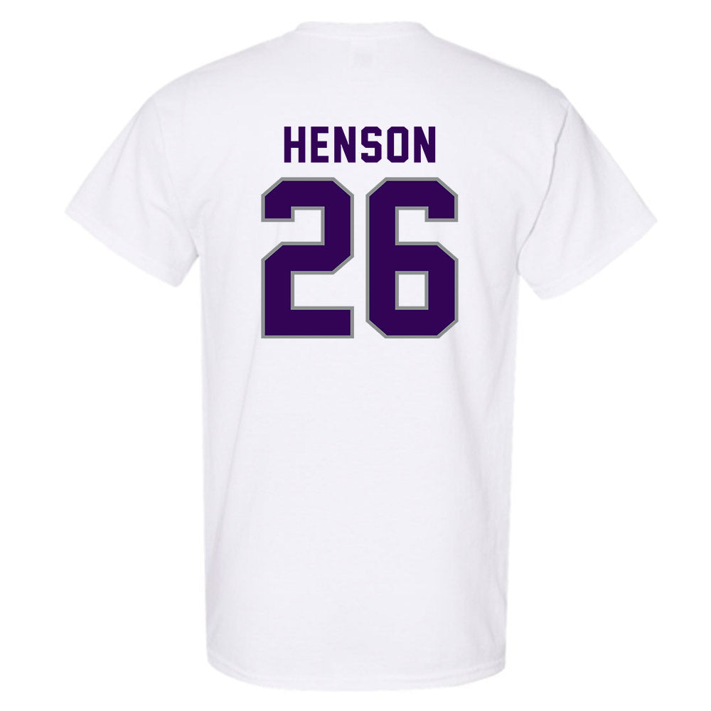 Kansas State - NCAA Baseball : Micah Henson - Wildcat hand sign T-Shirt-1