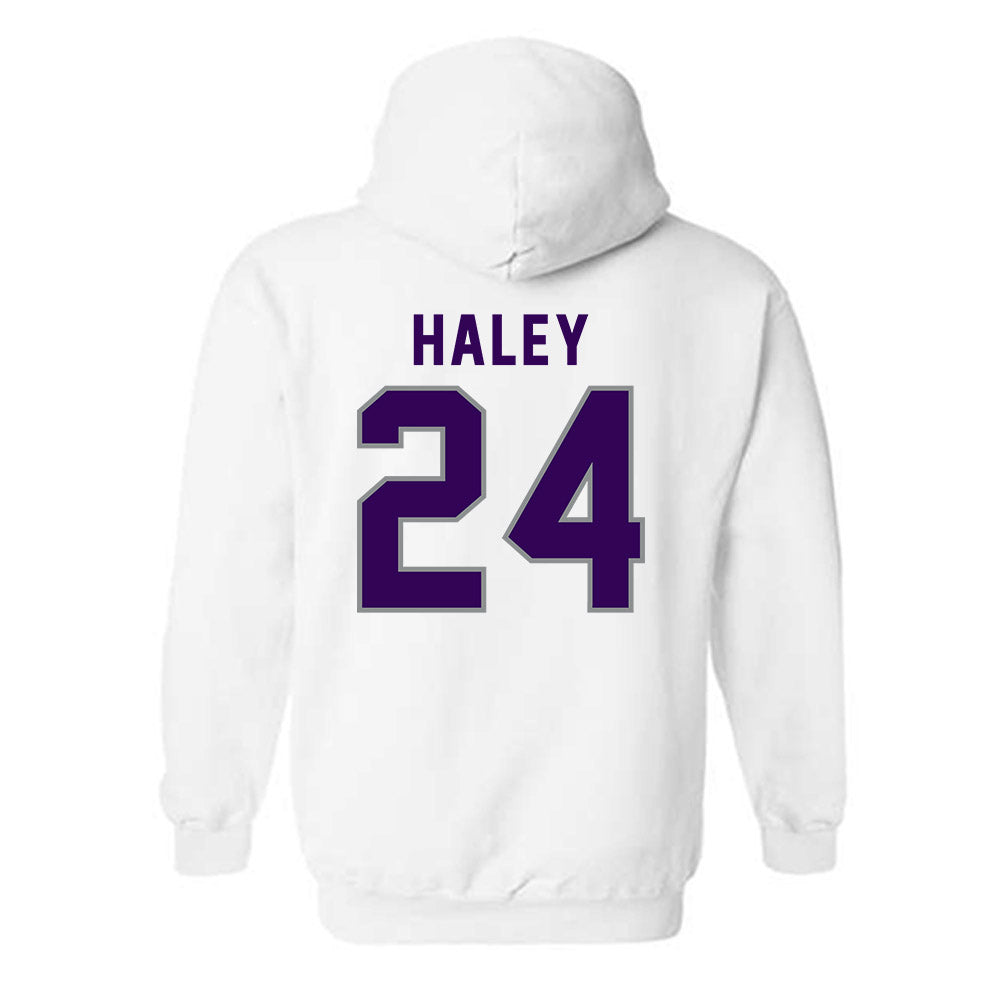Kansas State - NCAA Baseball : Austin Haley - Wildcat hand sign Hooded Sweatshirt-1