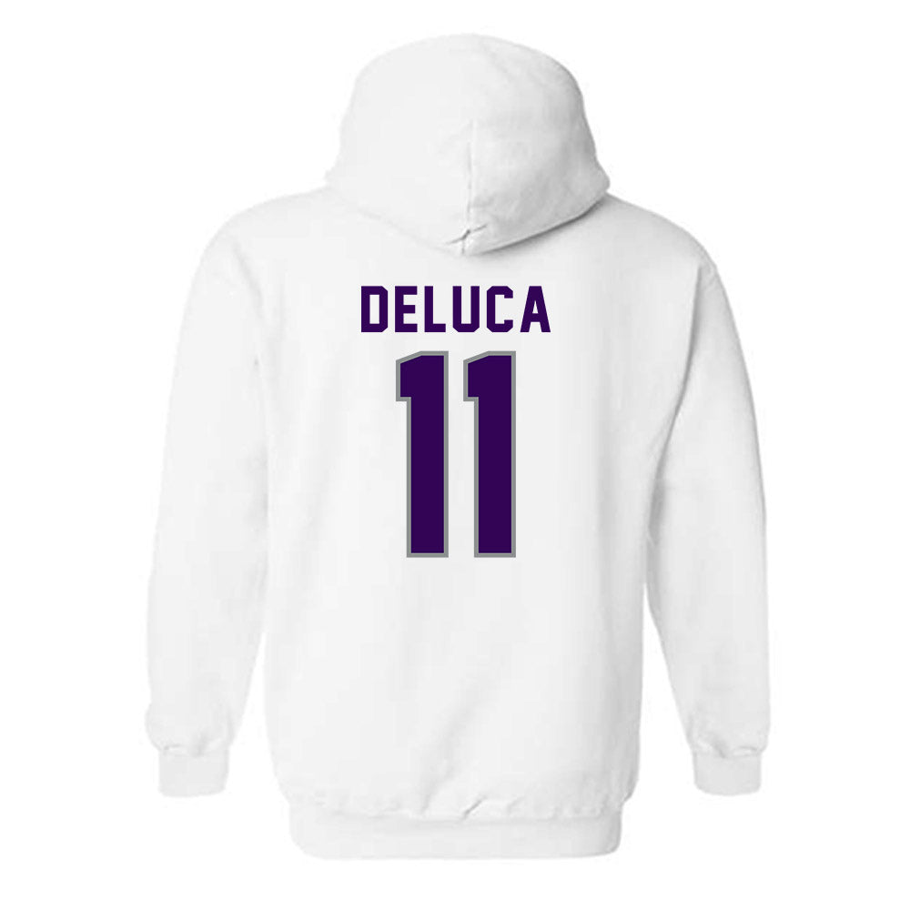 Kansas State - NCAA Women's Soccer : Emerson DeLuca - Wildcat hand sign Hooded Sweatshirt-1