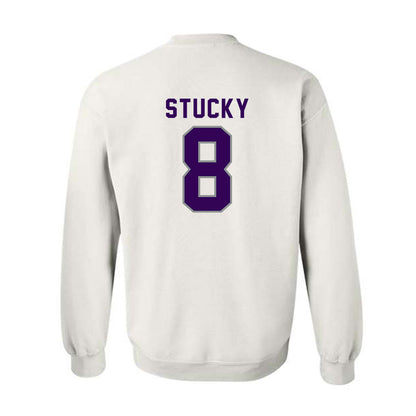 Kansas State - NCAA Women's Volleyball : Camdyn Stucky - Wildcat hand sign Crewneck Sweatshirt-1