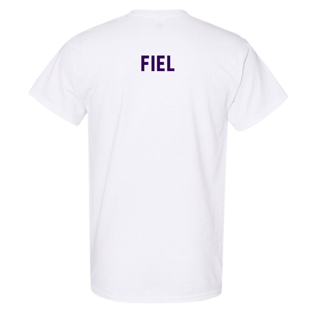 Kansas State - NCAA Women's Golf : Natalia Fiel - Wildcat hand sign T-Shirt-1