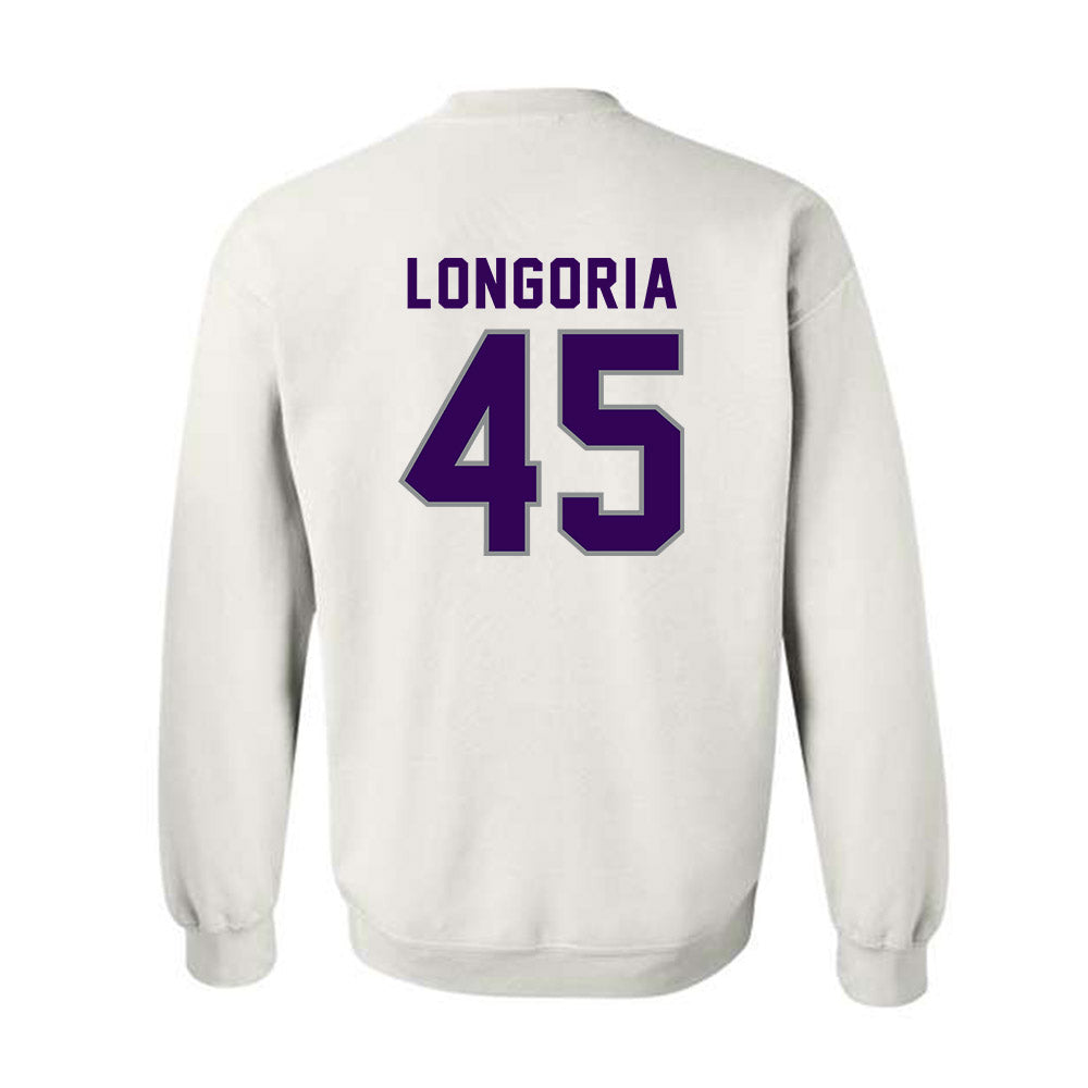 Kansas State - NCAA Baseball : Adan Longoria - Wildcat hand sign Crewneck Sweatshirt-1
