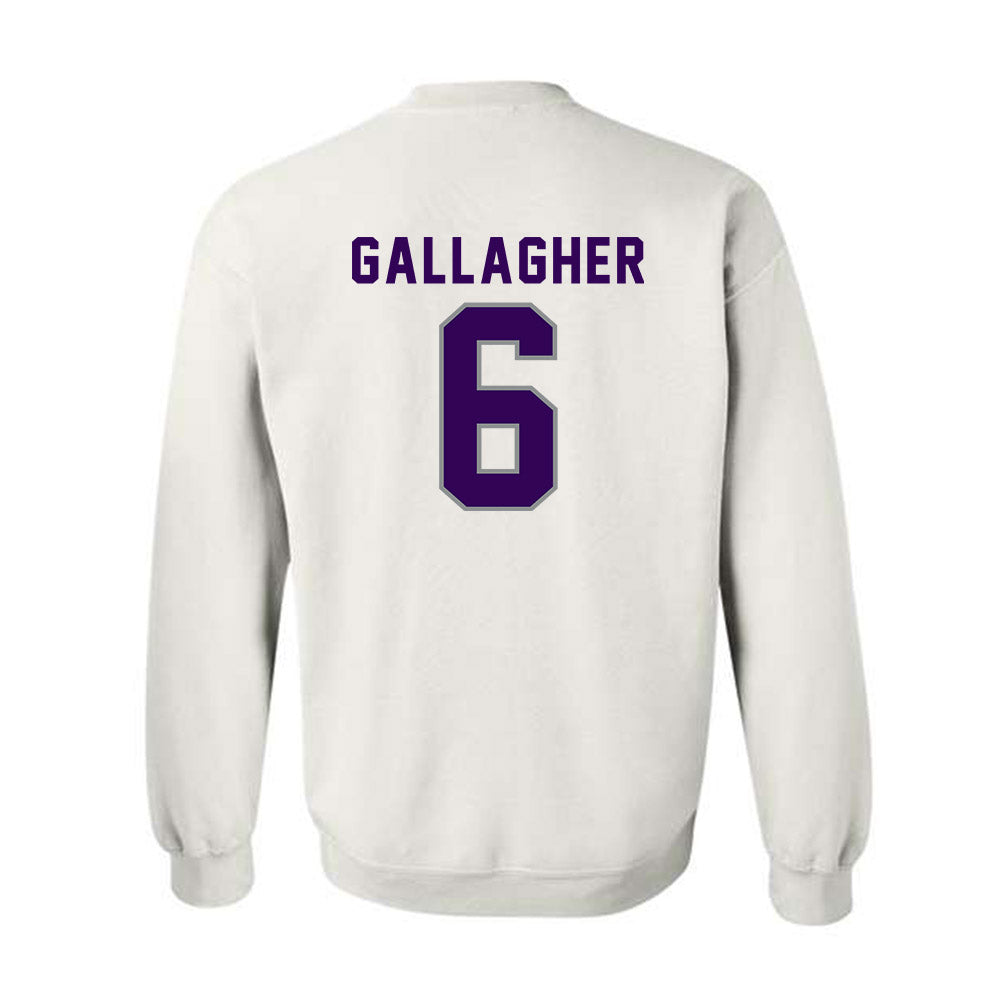 Kansas State - NCAA Baseball : Grant Gallagher - Wildcat hand sign Crewneck Sweatshirt-1