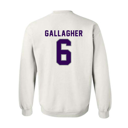 Kansas State - NCAA Baseball : Grant Gallagher - Wildcat hand sign Crewneck Sweatshirt-1