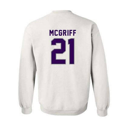 Kansas State - NCAA Men's Basketball : Khamari McGriff - Wildcat hand sign Crewneck Sweatshirt-1
