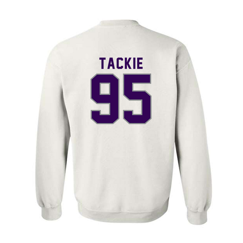 Kansas State - NCAA Football : Patrick Tackie - Wildcat hand sign Crewneck Sweatshirt-1