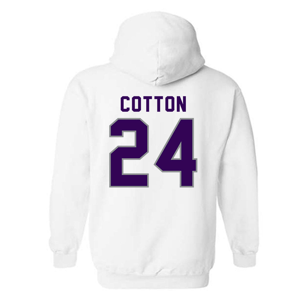 Kansas State - NCAA Women's Basketball : Jenessa Cotton - Wildcat hand sign Hooded Sweatshirt-1