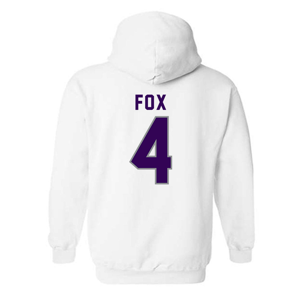 Kansas State - NCAA Women's Volleyball : Reagan Fox - Wildcat hand sign Hooded Sweatshirt-1