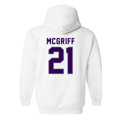 Kansas State - NCAA Men's Basketball : Khamari McGriff - Wildcat hand sign Hooded Sweatshirt-1